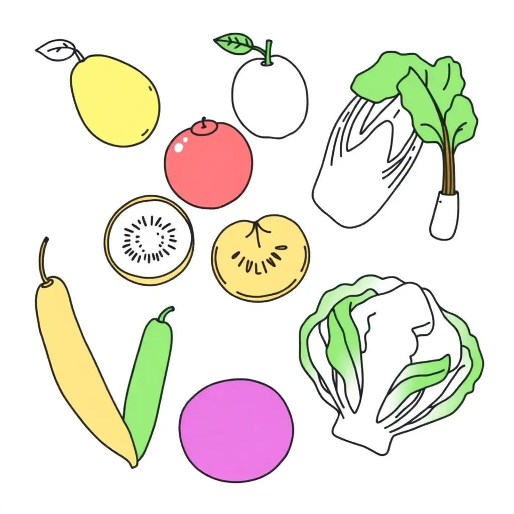 Healthy food pyramid illustration
