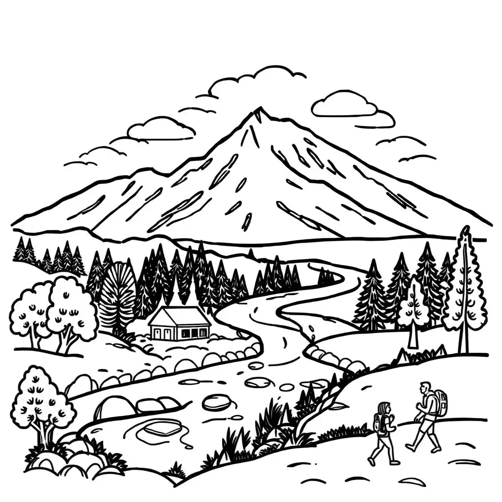 Adventure writing illustration