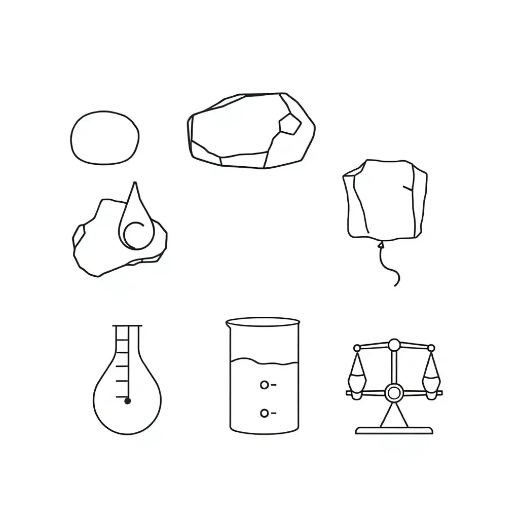 Various everyday objects showing matter