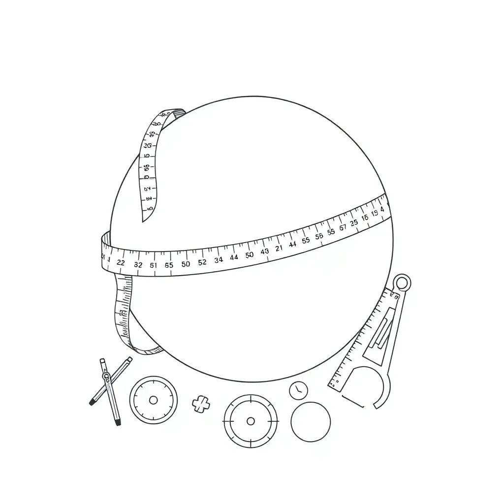Circle with radius and circumference labeled