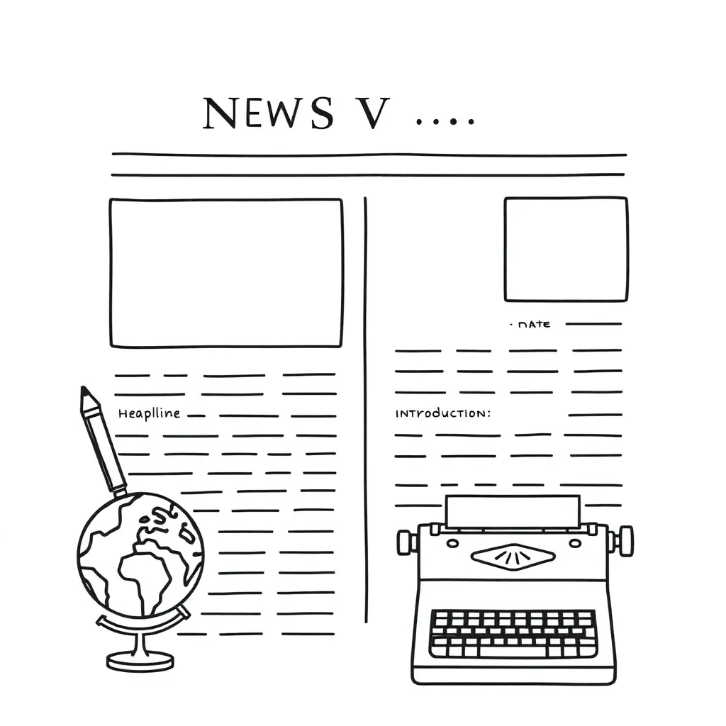 News article illustration