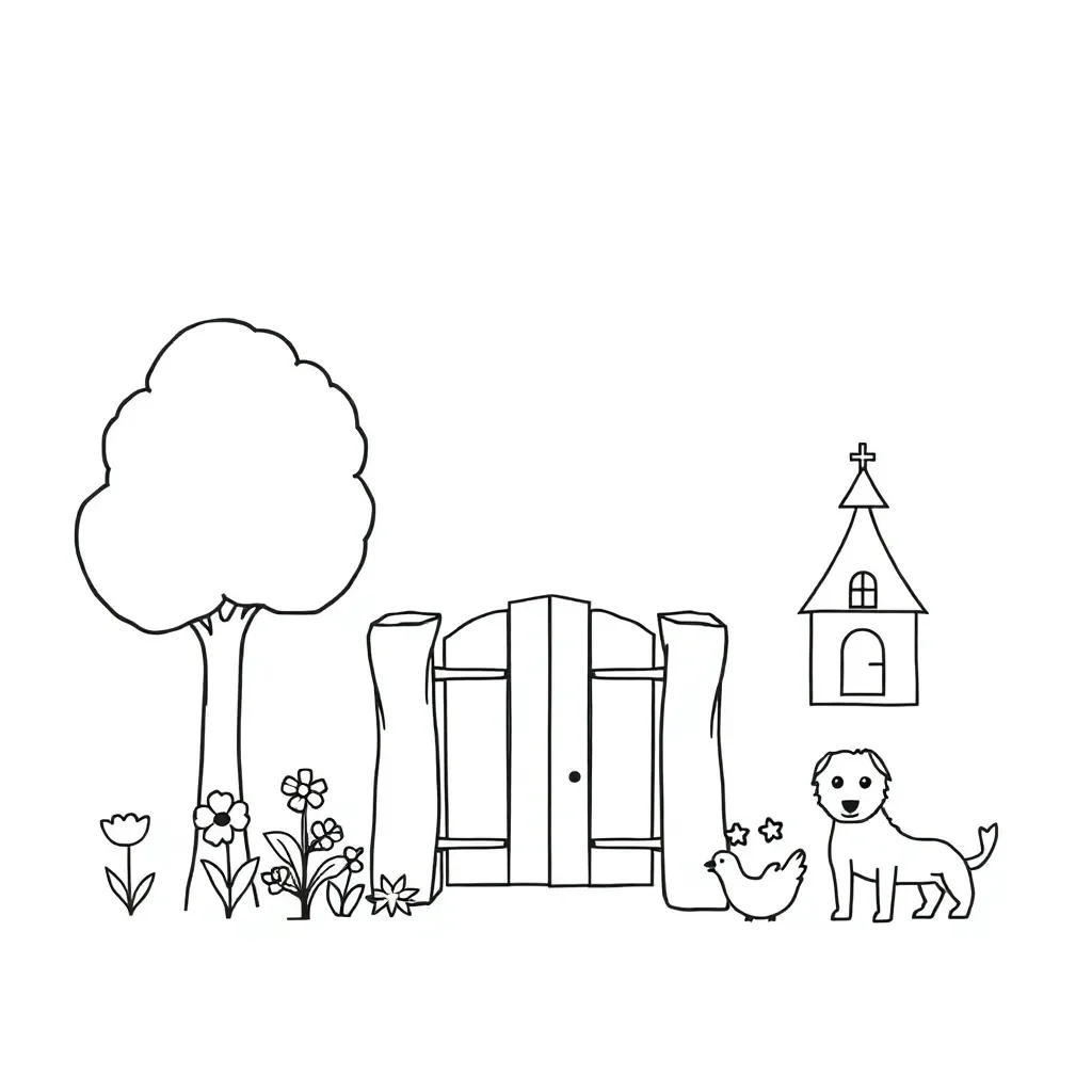 Local geography features illustration