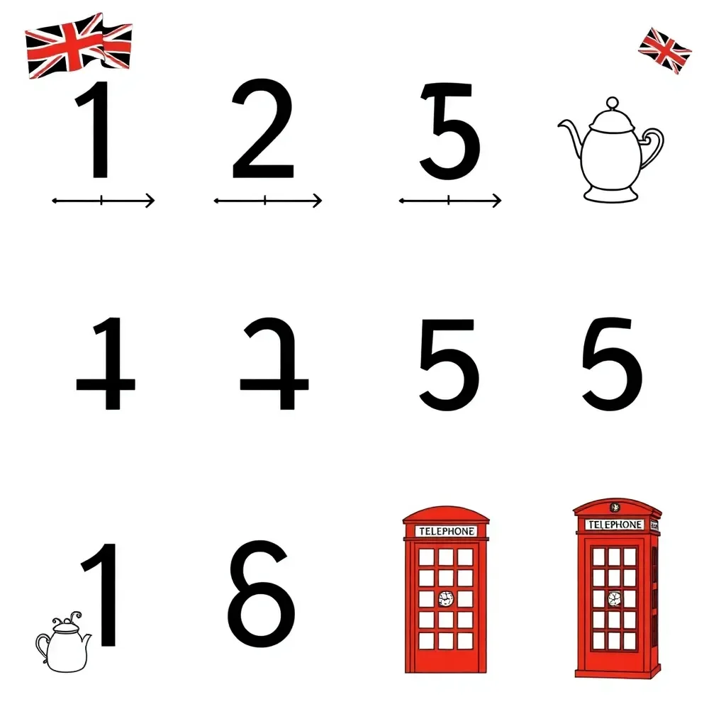 Number line with arrow pointing to a number