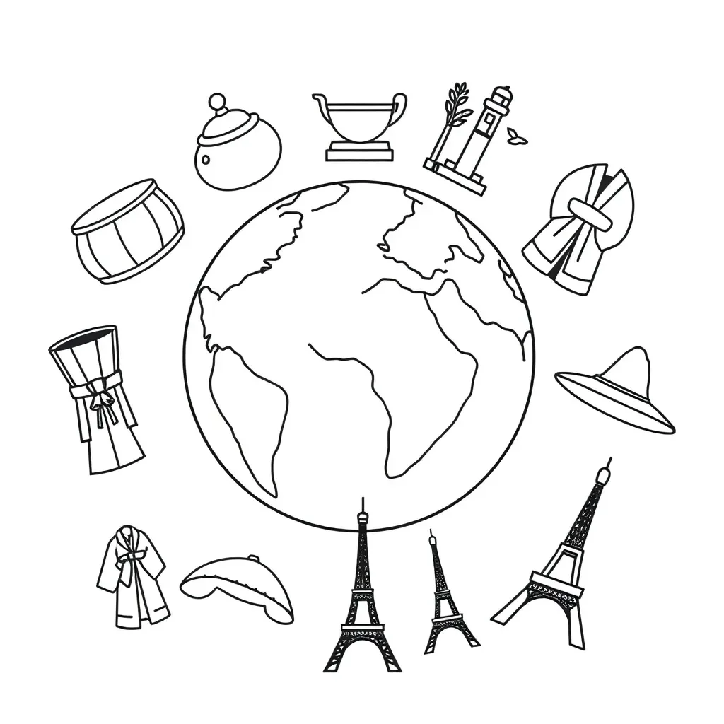 Children from different cultures around the world