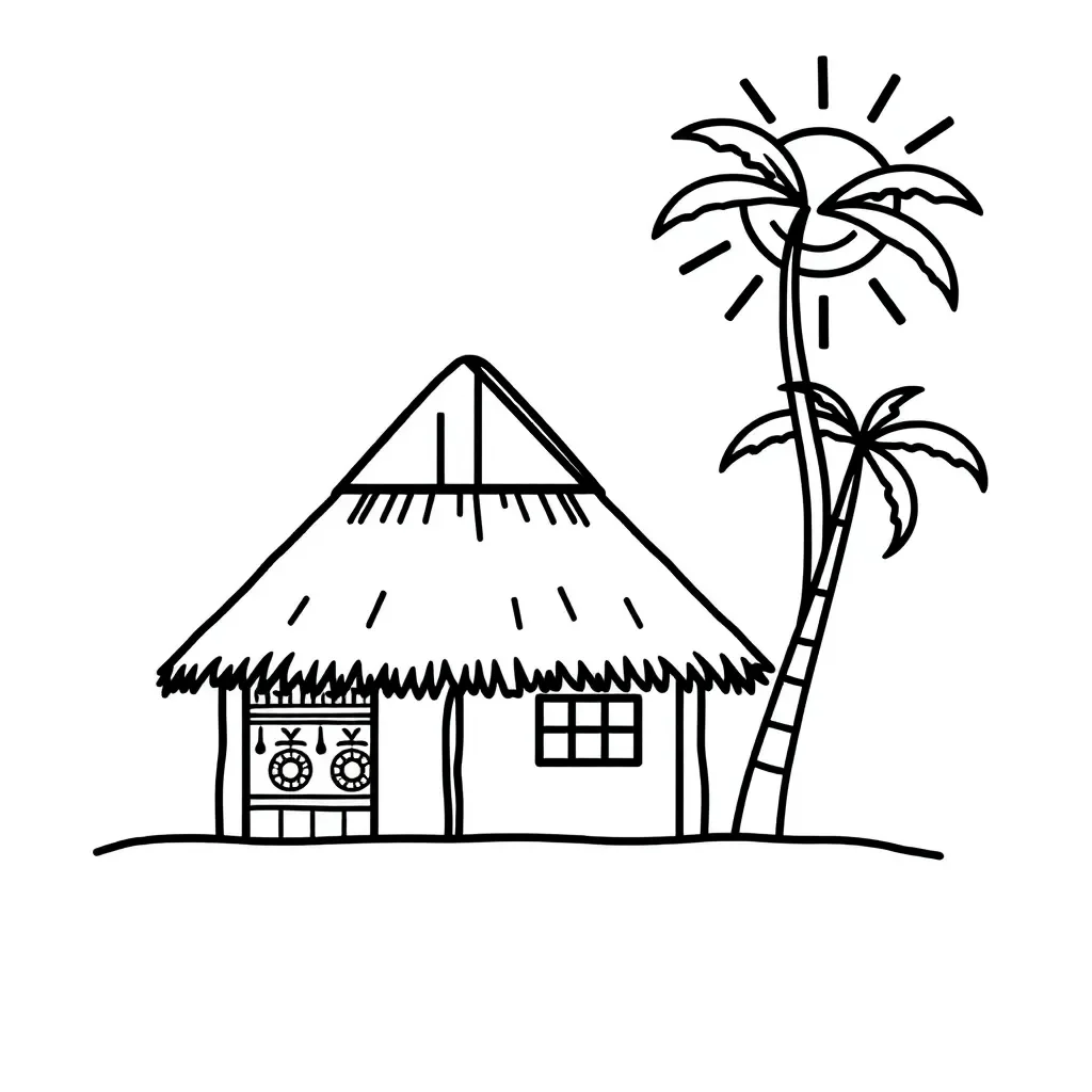 Samoan cultural greeting illustration