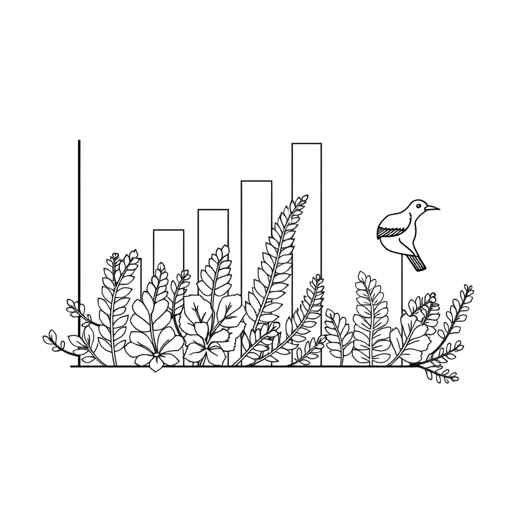 Graphs and charts illustration
