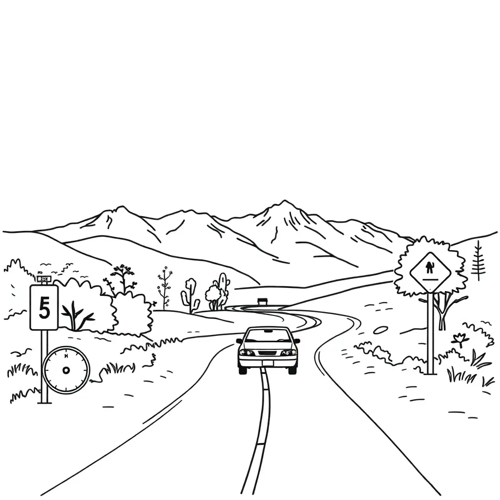 Car braking with motion equations