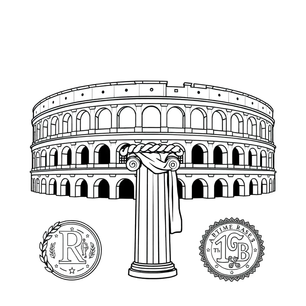 Roman emperor illustration