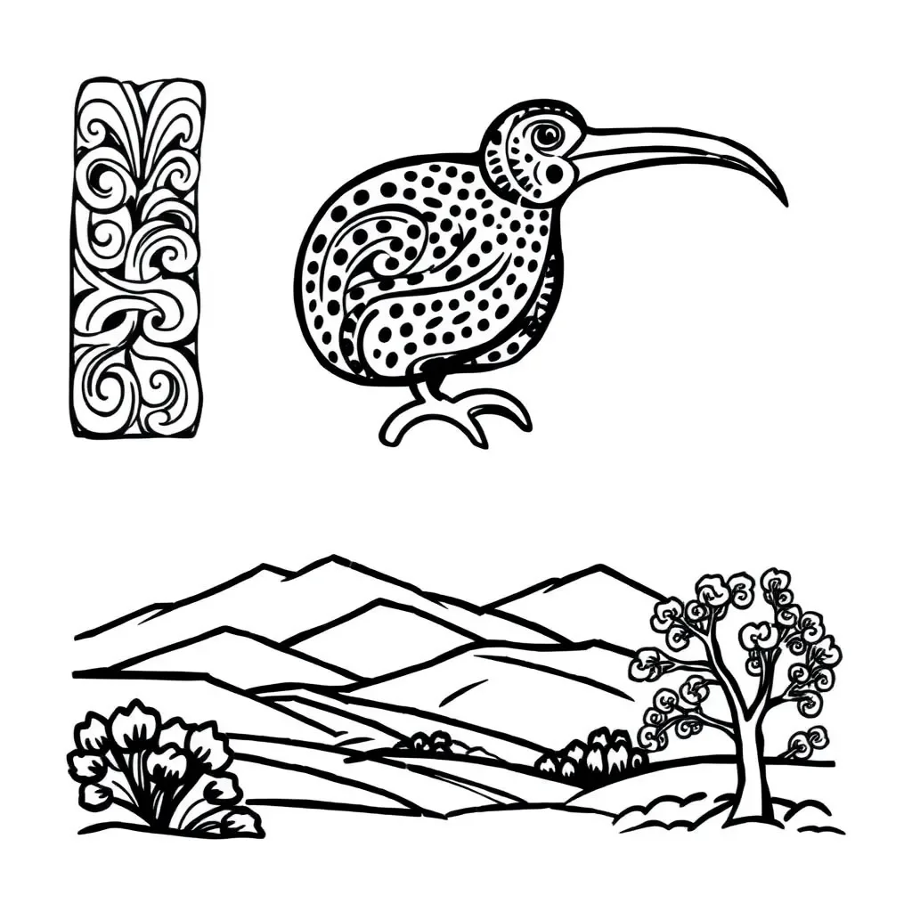 Creative writing illustration with pen and paper