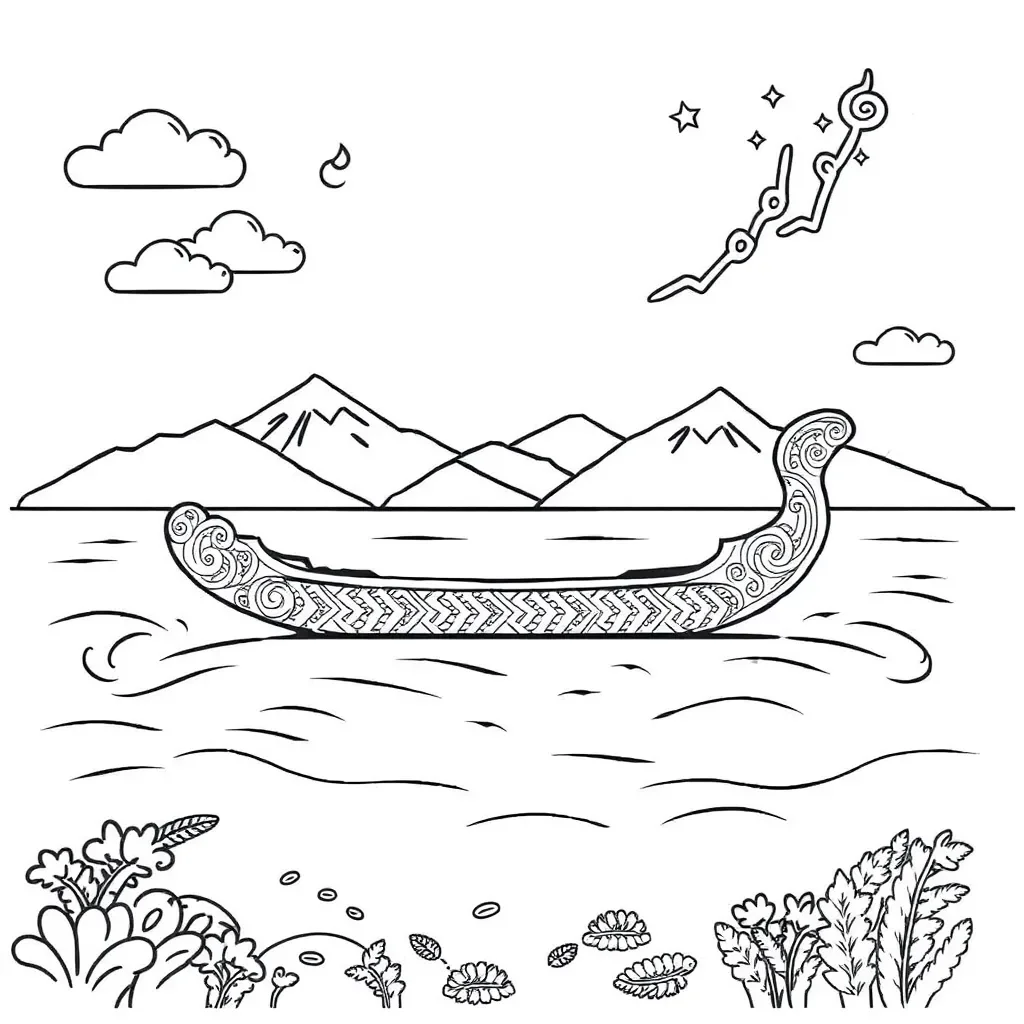 Waka journey illustration