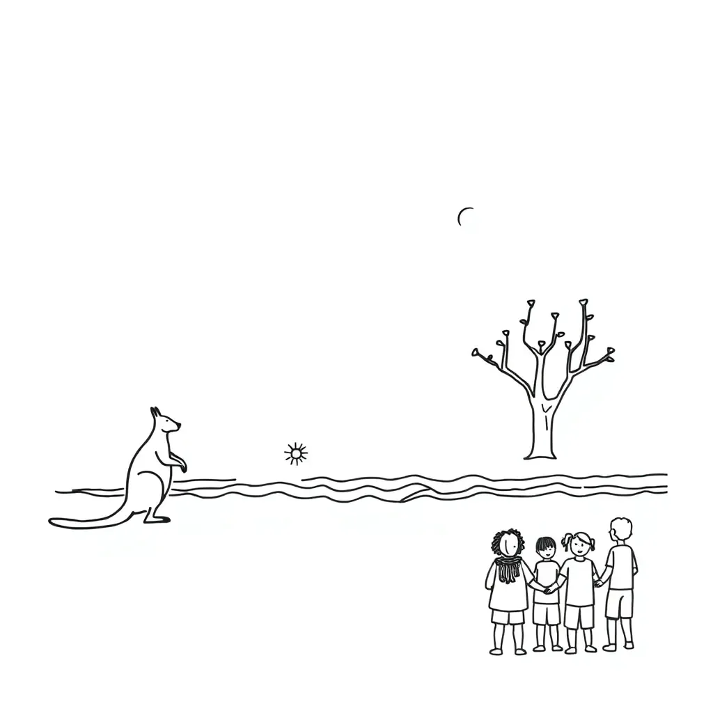 People and places illustration