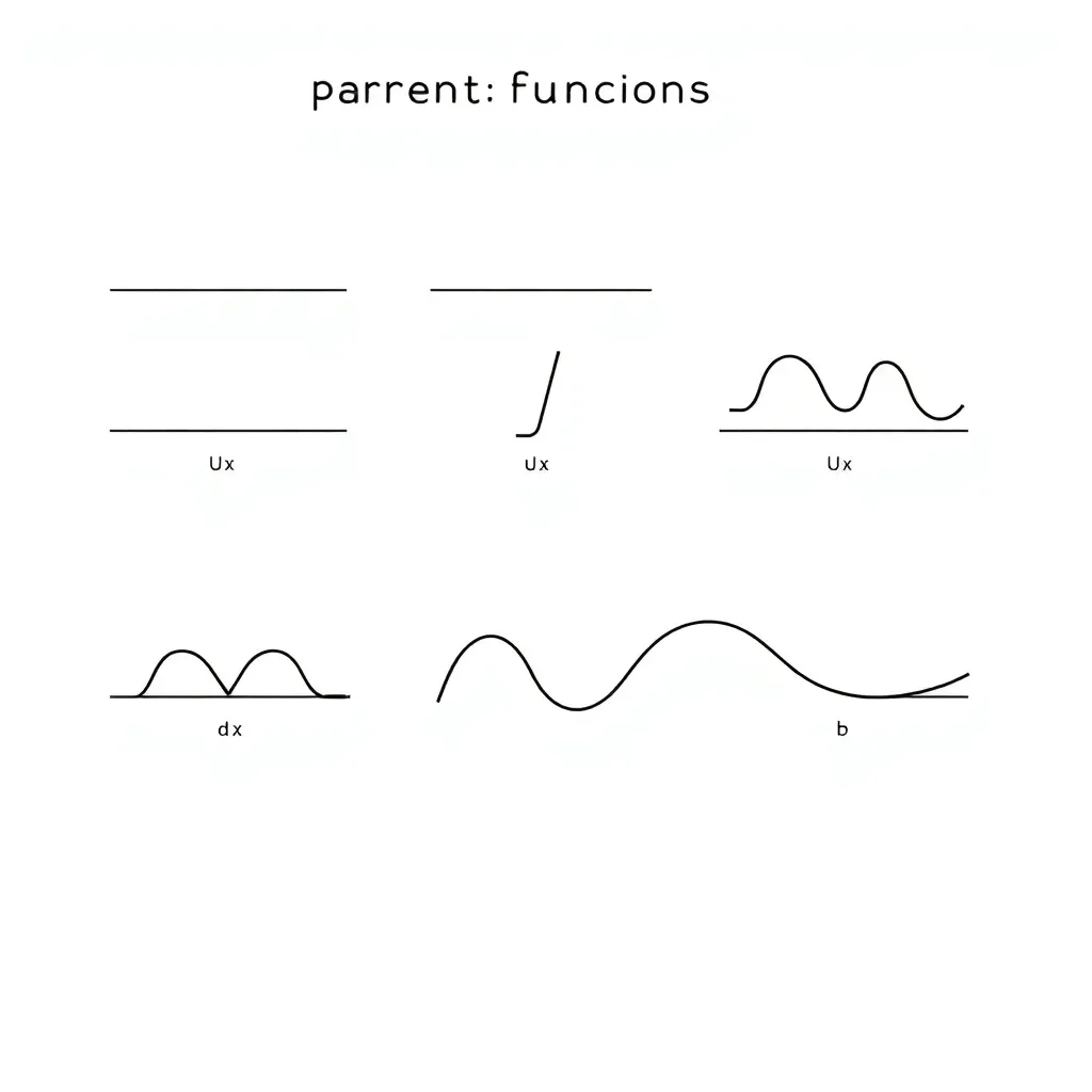 Mathematical functions and graphs illustration