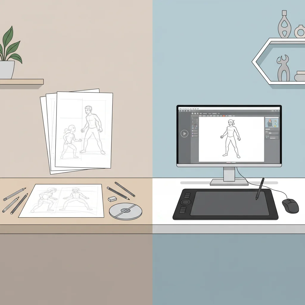 Traditional vs. Digital Animation