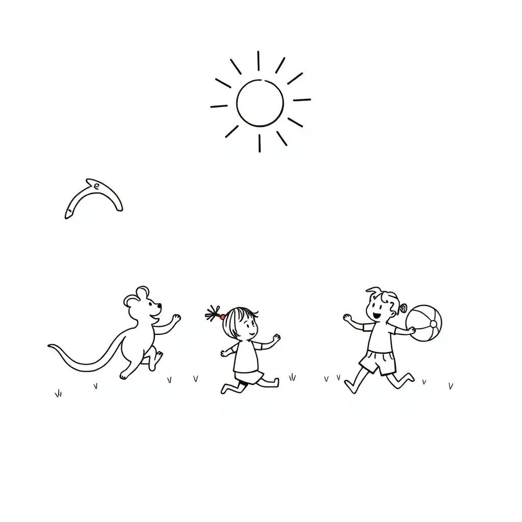 Children doing physical activities