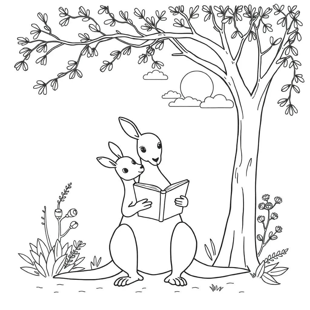 Students reading together