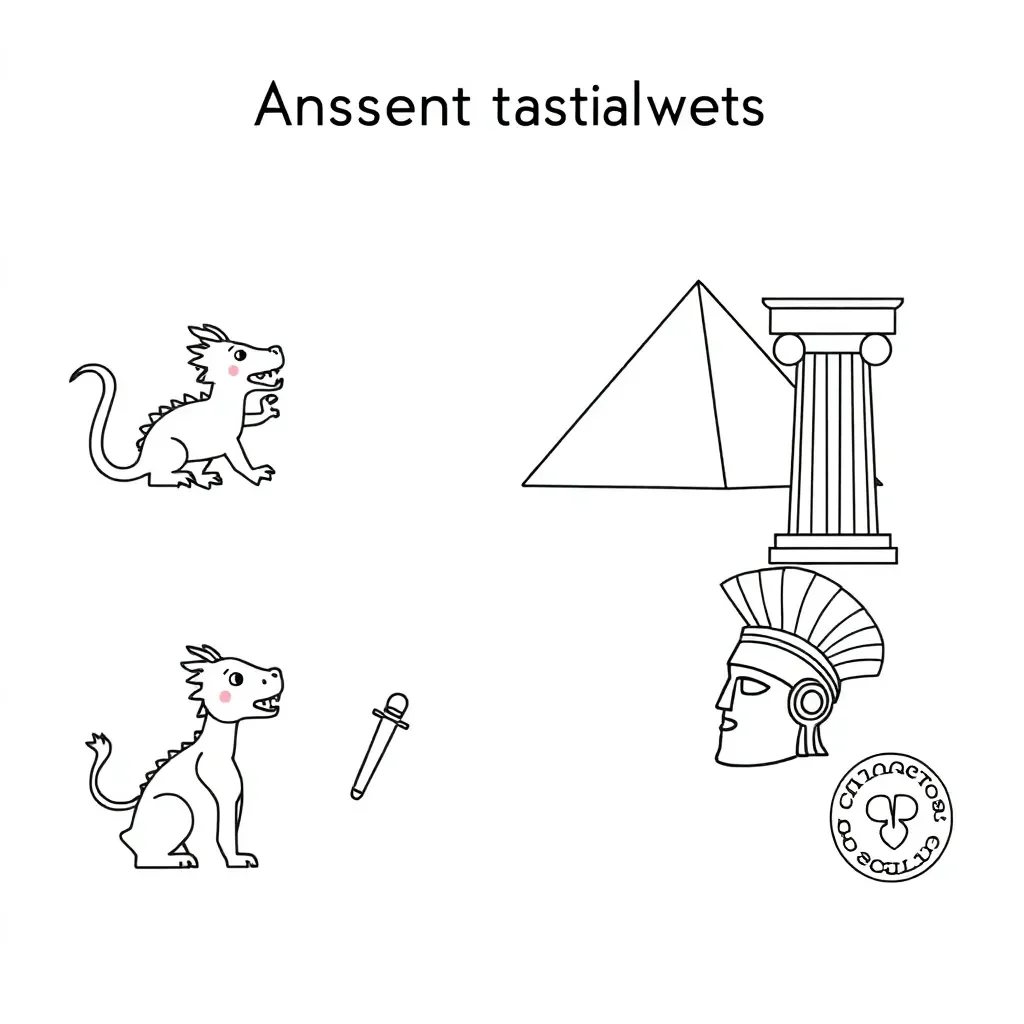 Ancient objects from different civilisations