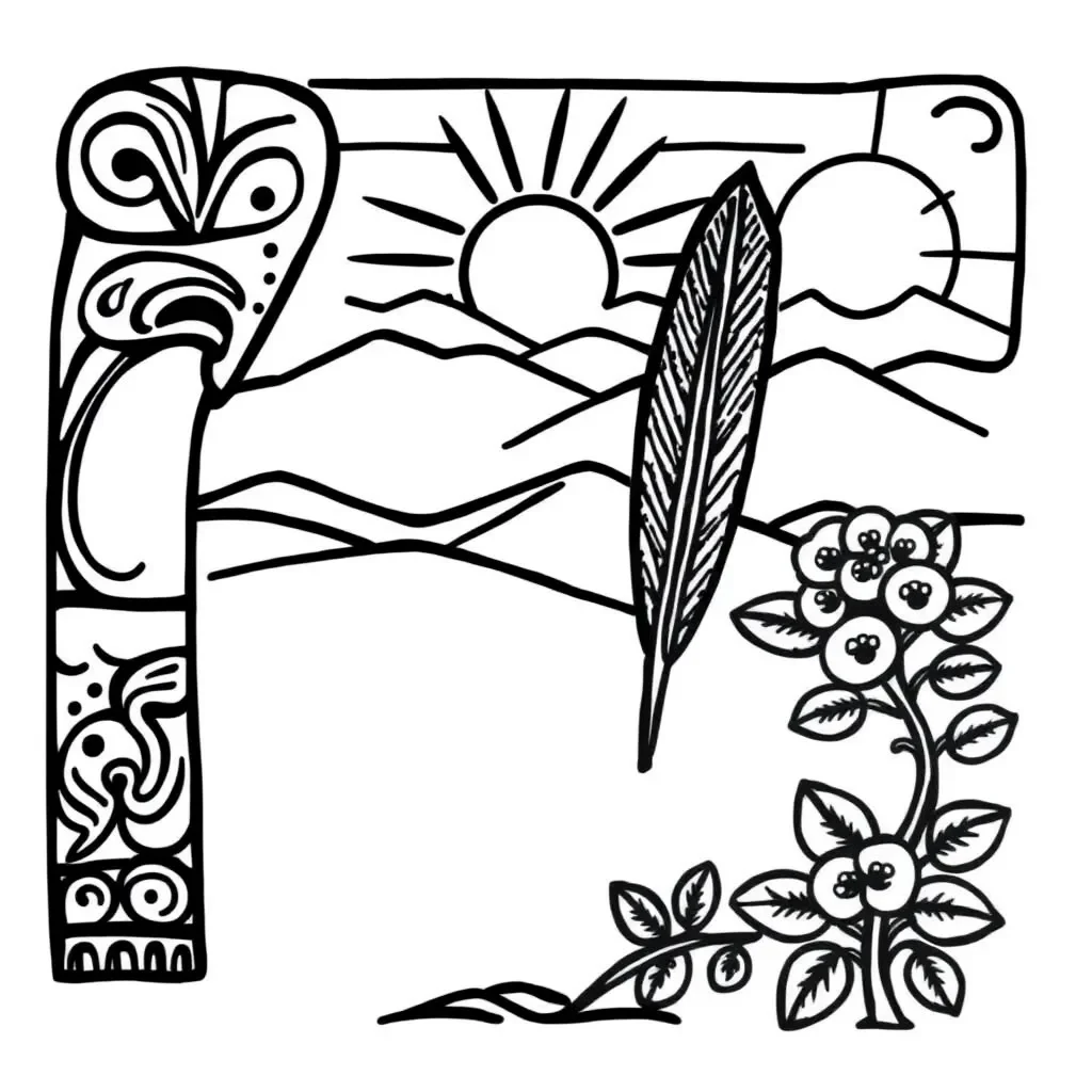Poetry books and quill illustration