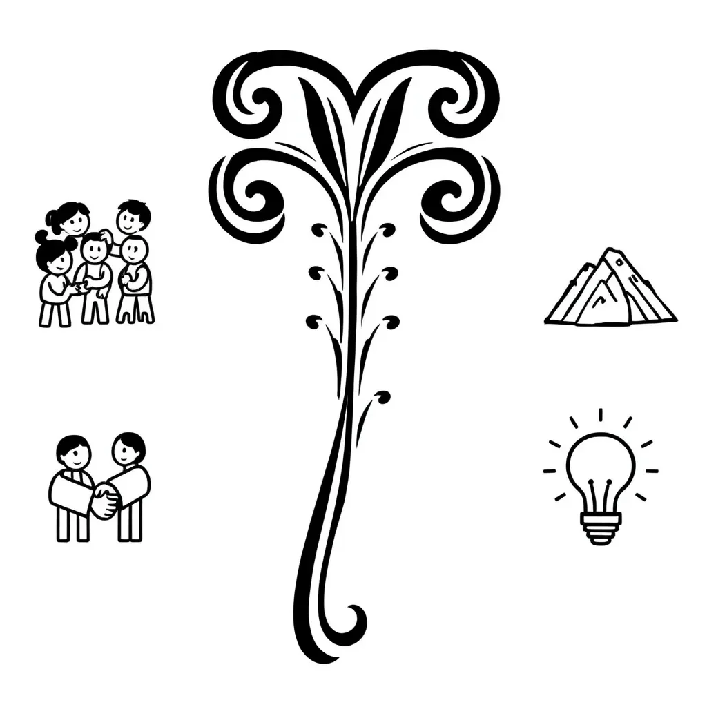 Students showing school values