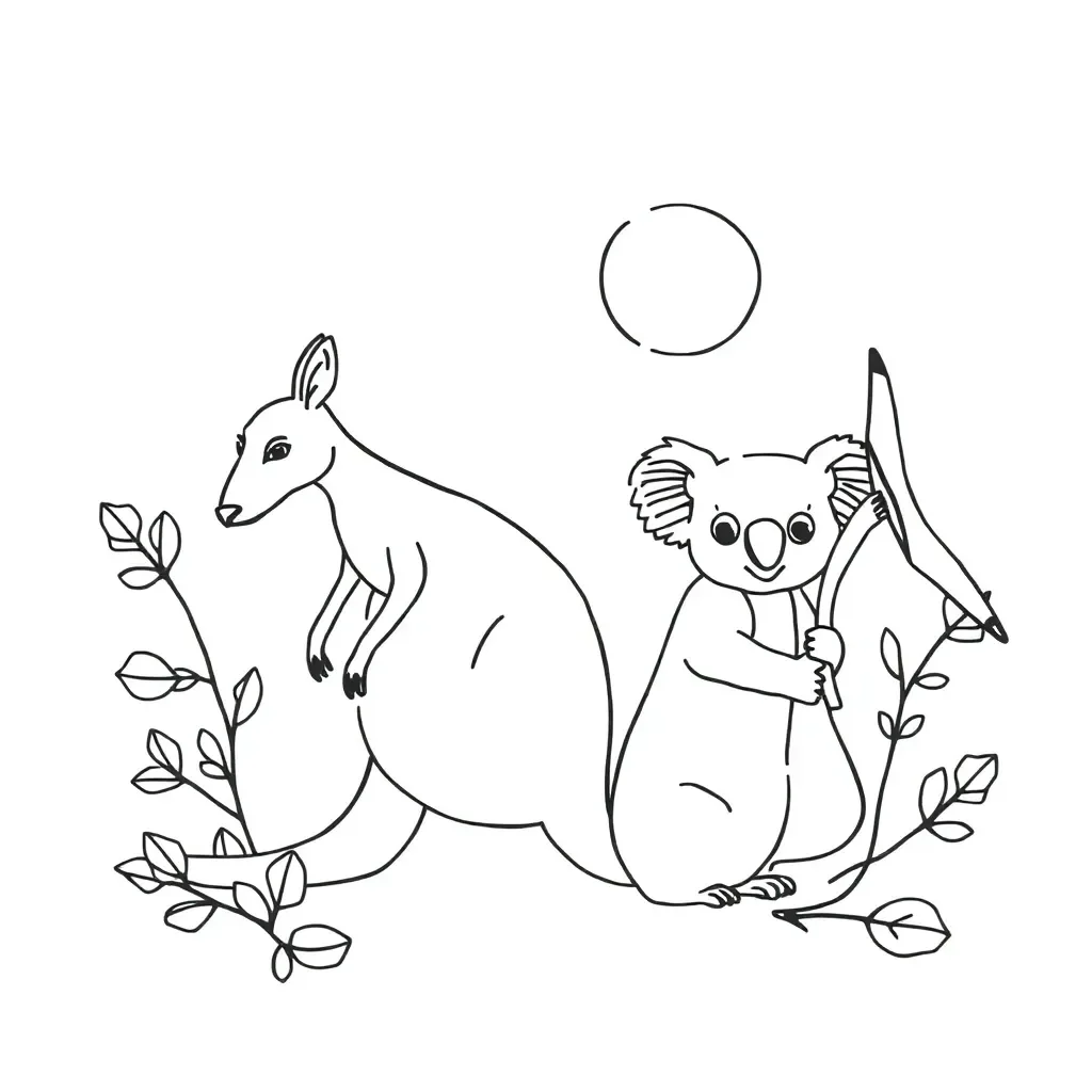 Auslan sign language illustration