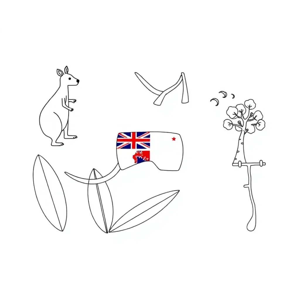 Auslan environmental signs illustration