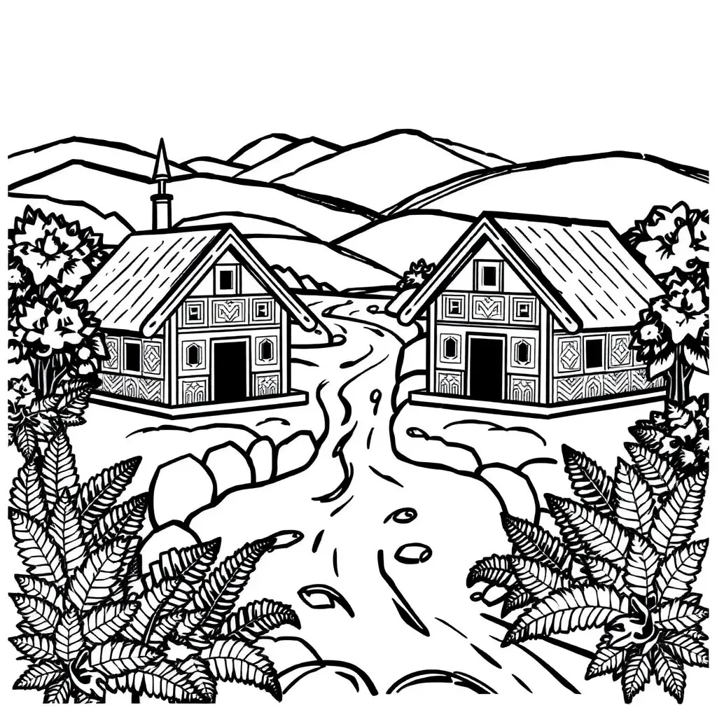 Treaty of Waitangi signing illustration