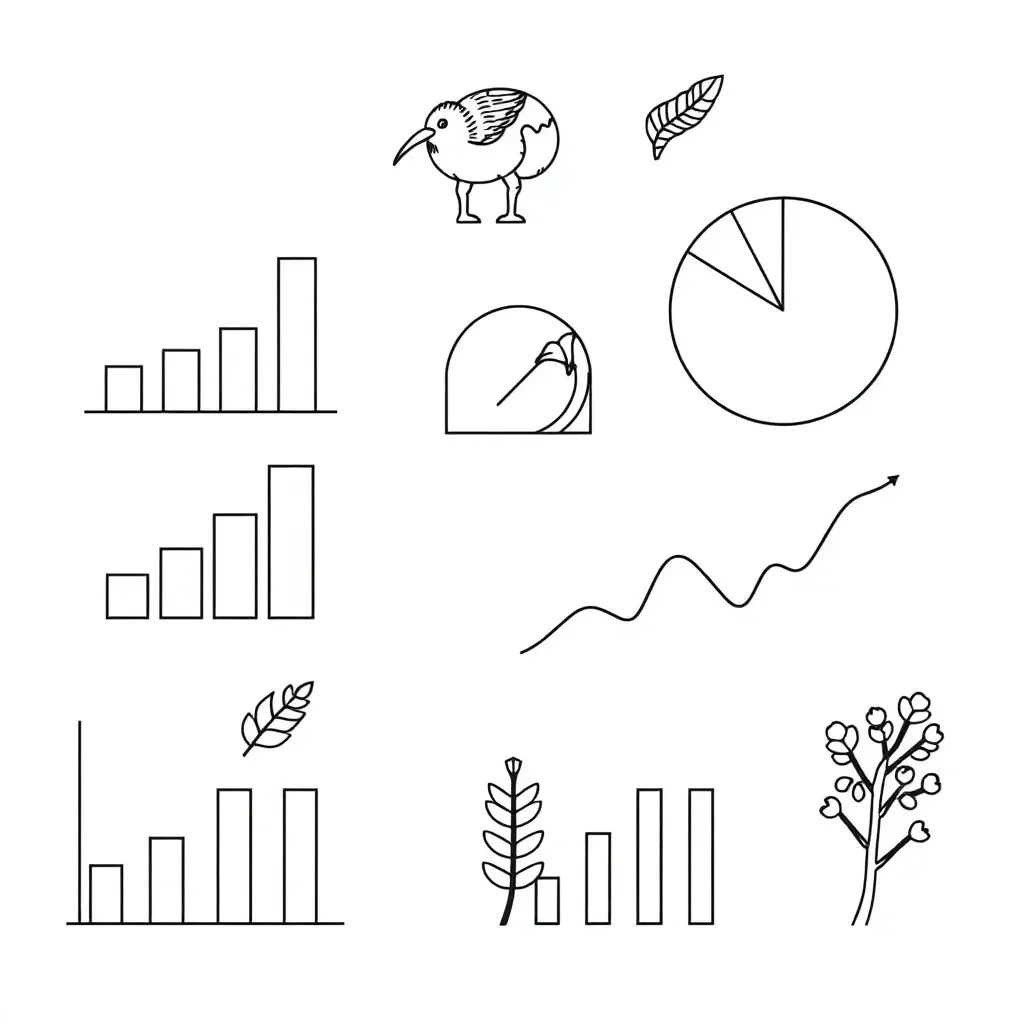 Graphs and charts illustration