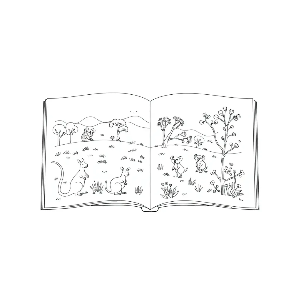 Children reading a storybook together