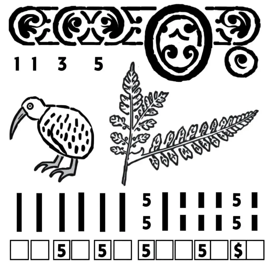 Tally marks and data chart illustration