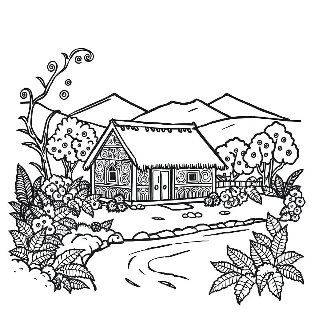 Māori cultural symbols and writing