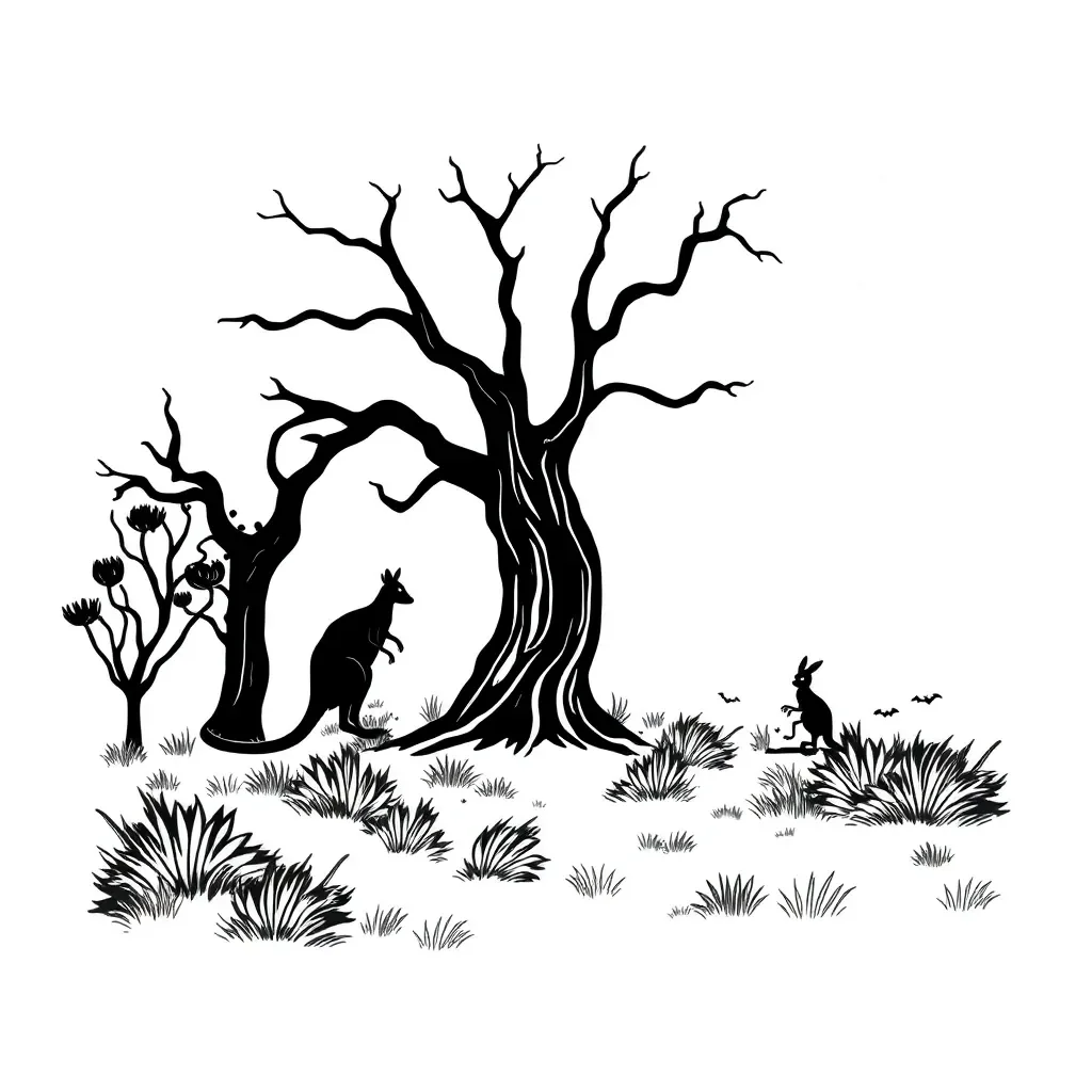 Gothic castle silhouette