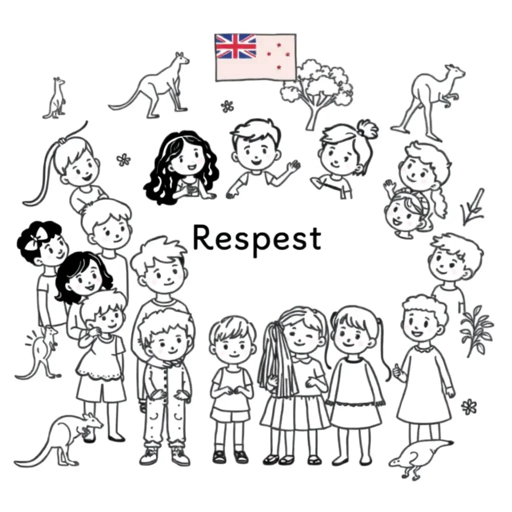 Children showing respect and kindness to each other