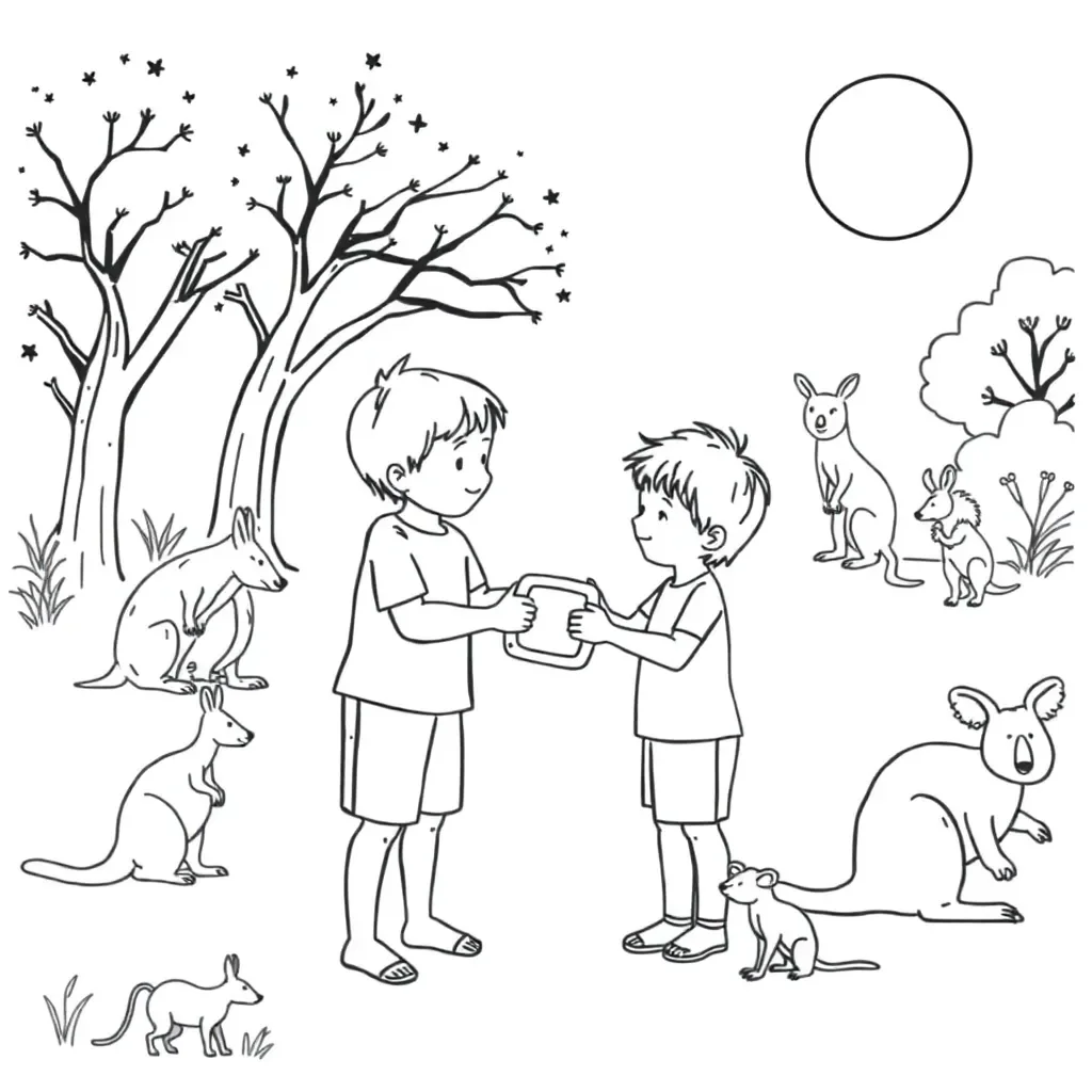 Children showing empathy and kindness