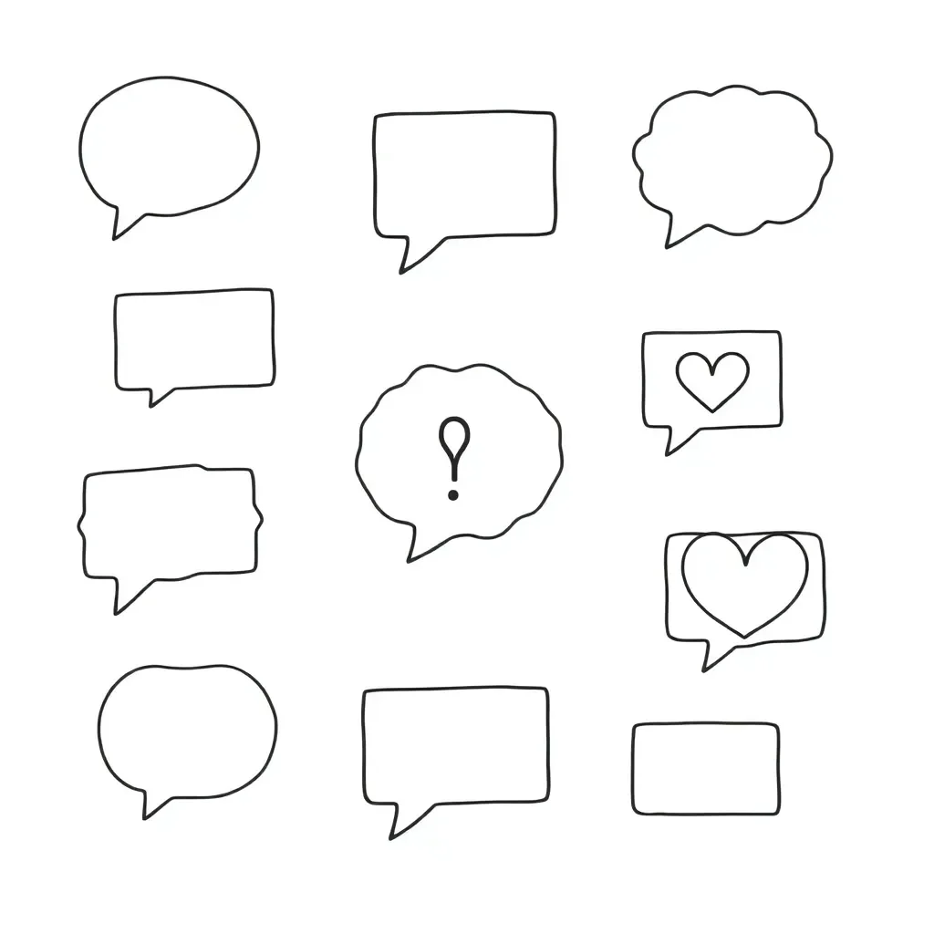 Four sentence types illustration