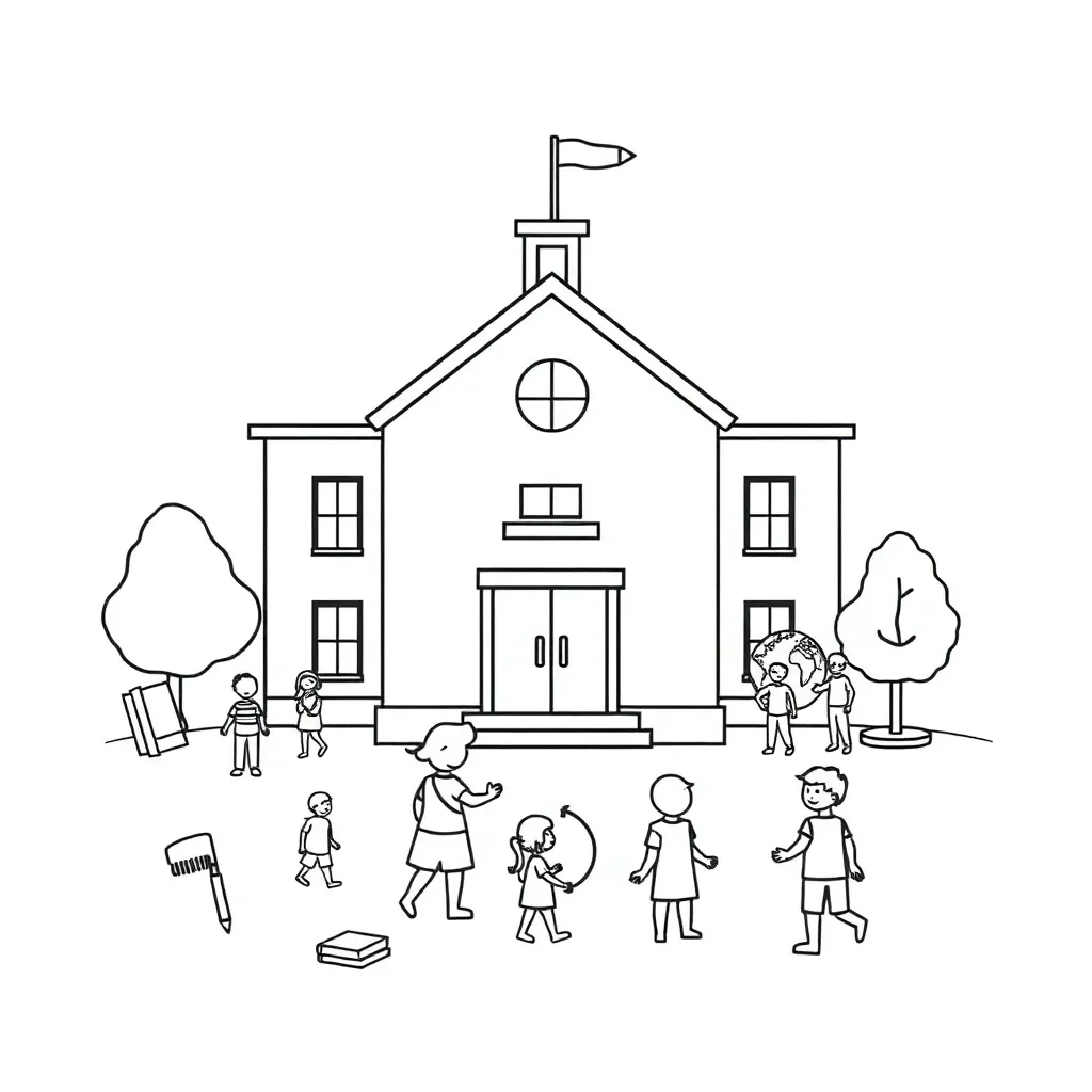Farm animals representing allegory