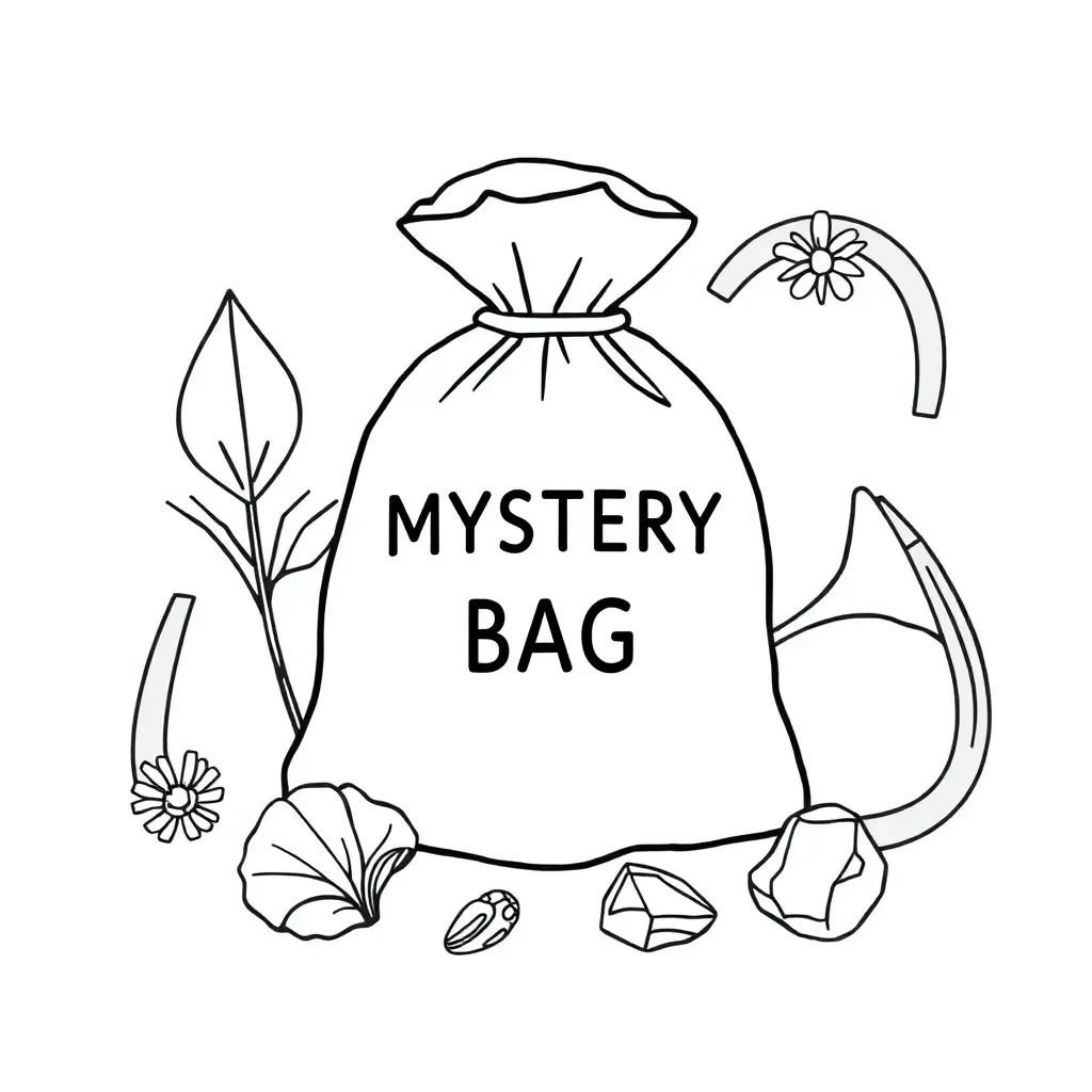 Mystery bag with scientific tools