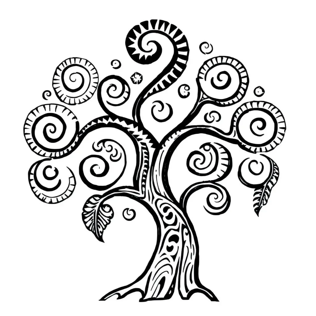 Whakapapa tree illustration