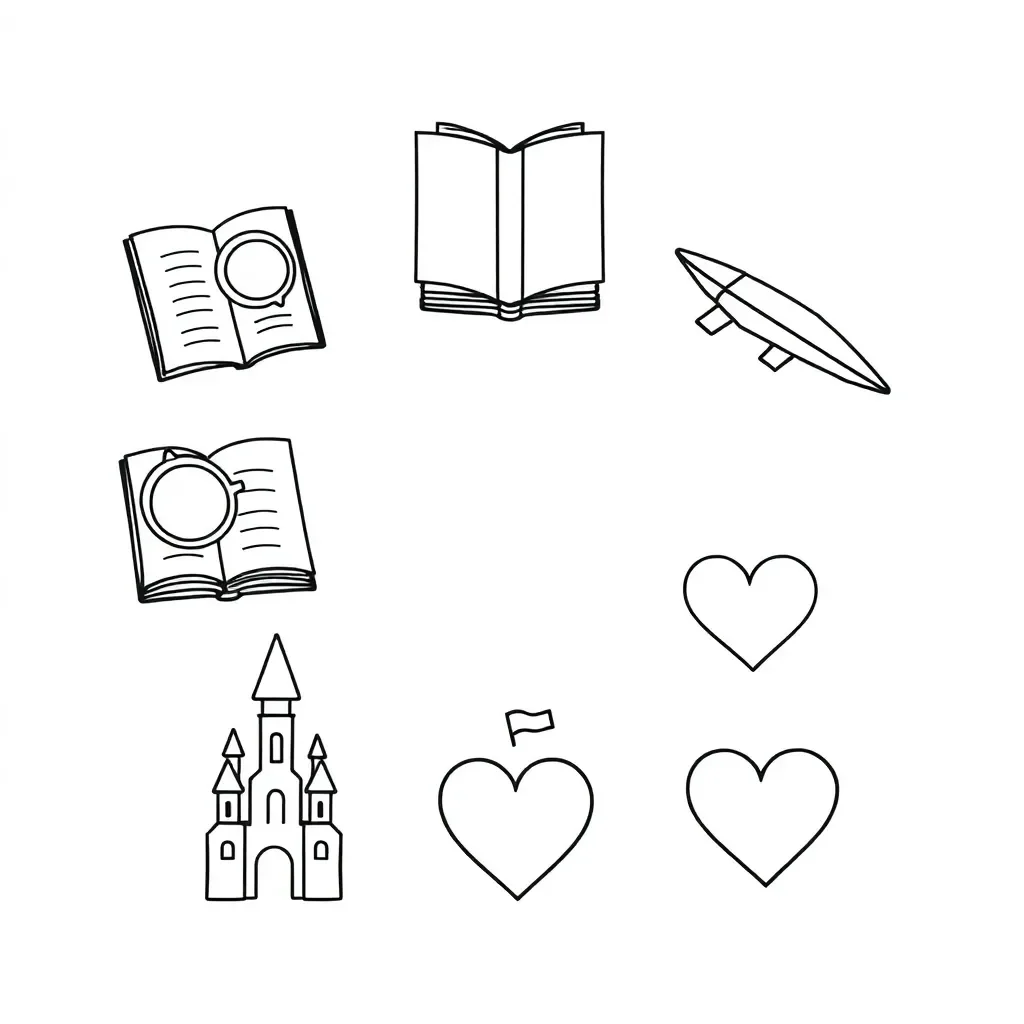 Books and reading illustration
