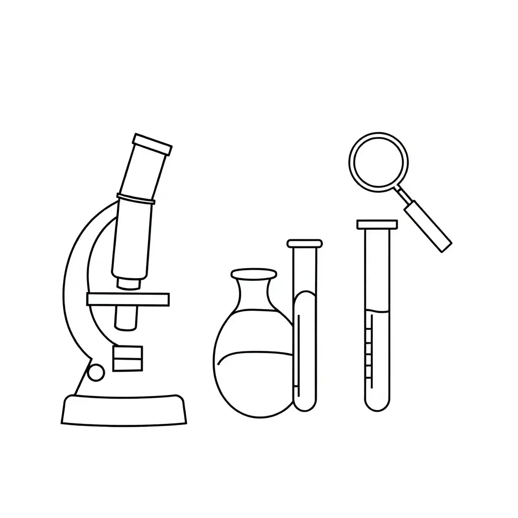Scientific equipment illustration