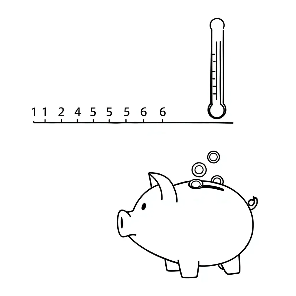 Number line with negative and positive integers