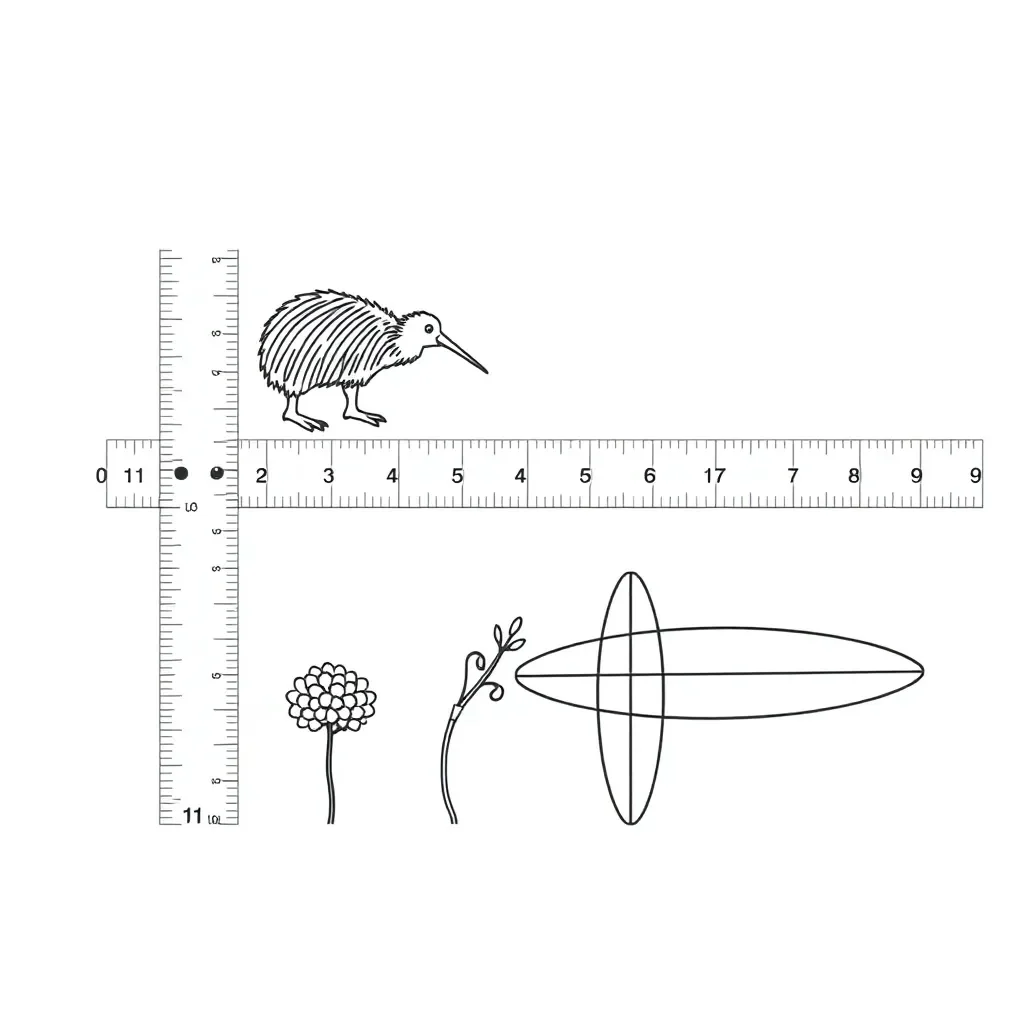 Ruler and measuring tools illustration