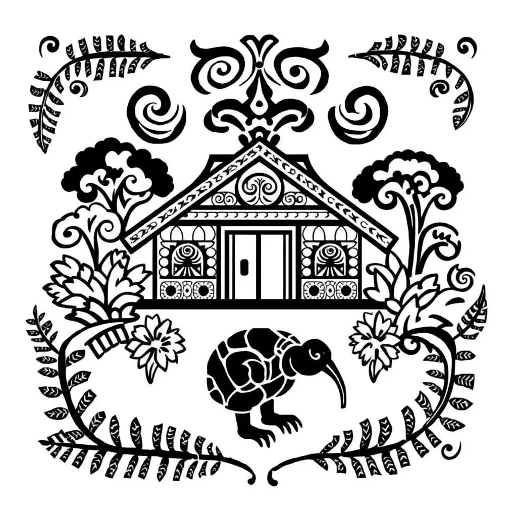 Māori whakapapa tree illustration