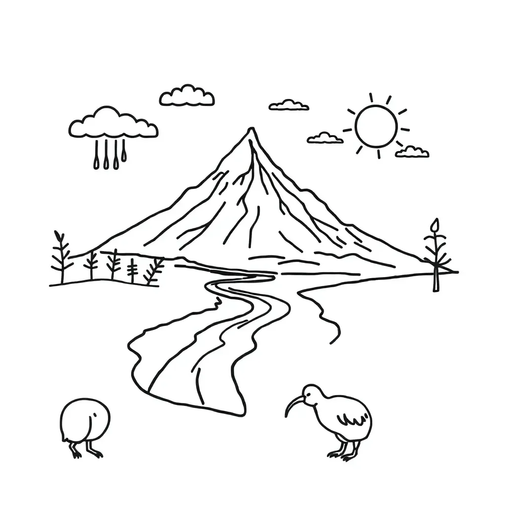 States of matter and climate illustration
