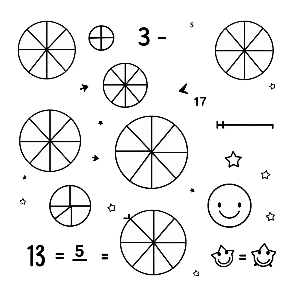 Mixed numbers subtraction illustration