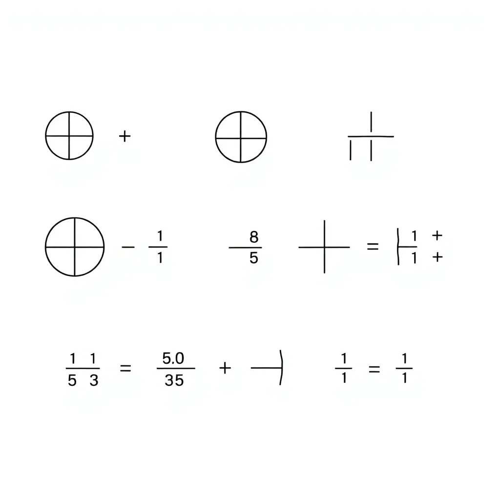Mixed fractions illustration