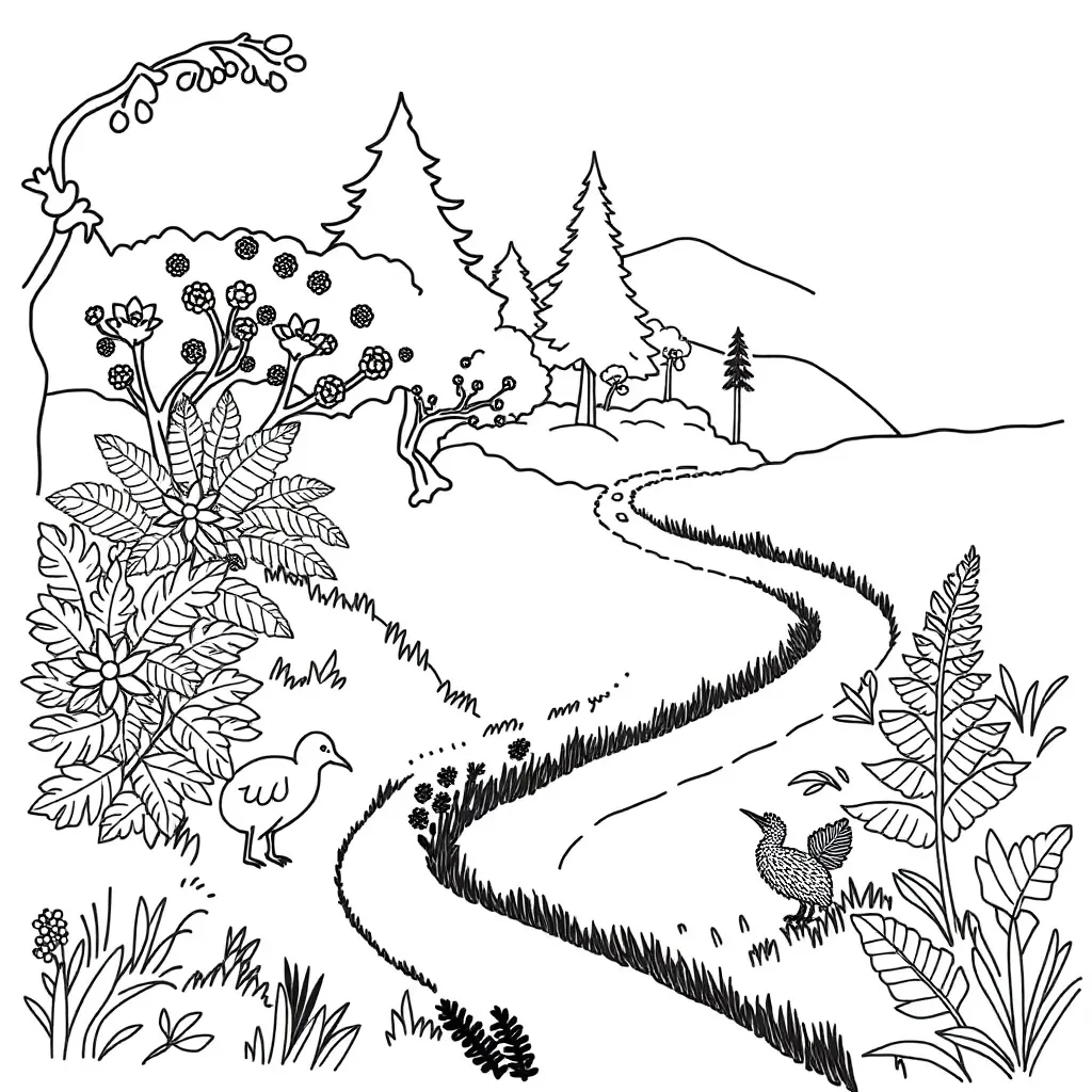 Counters and number line illustration
