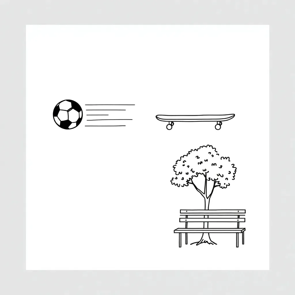 Newton's First Law illustration