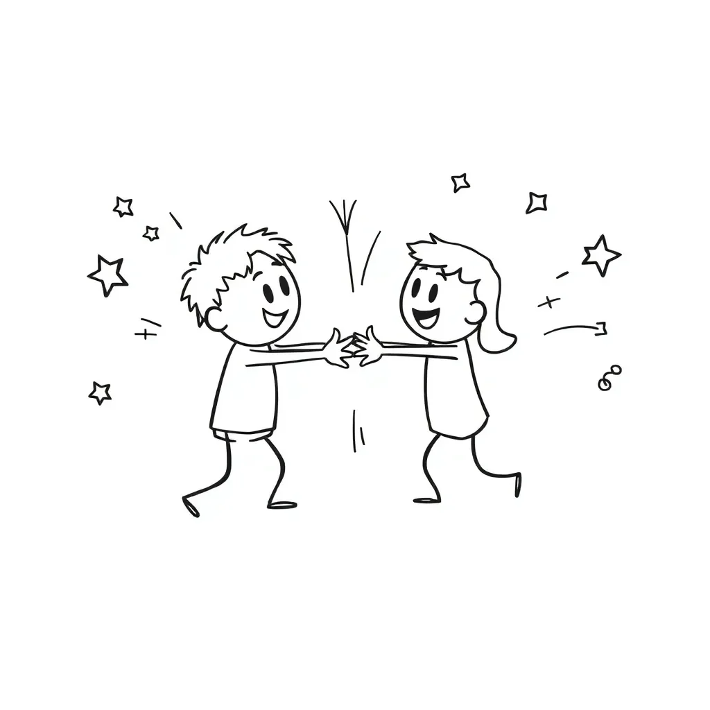 Action-reaction forces illustration