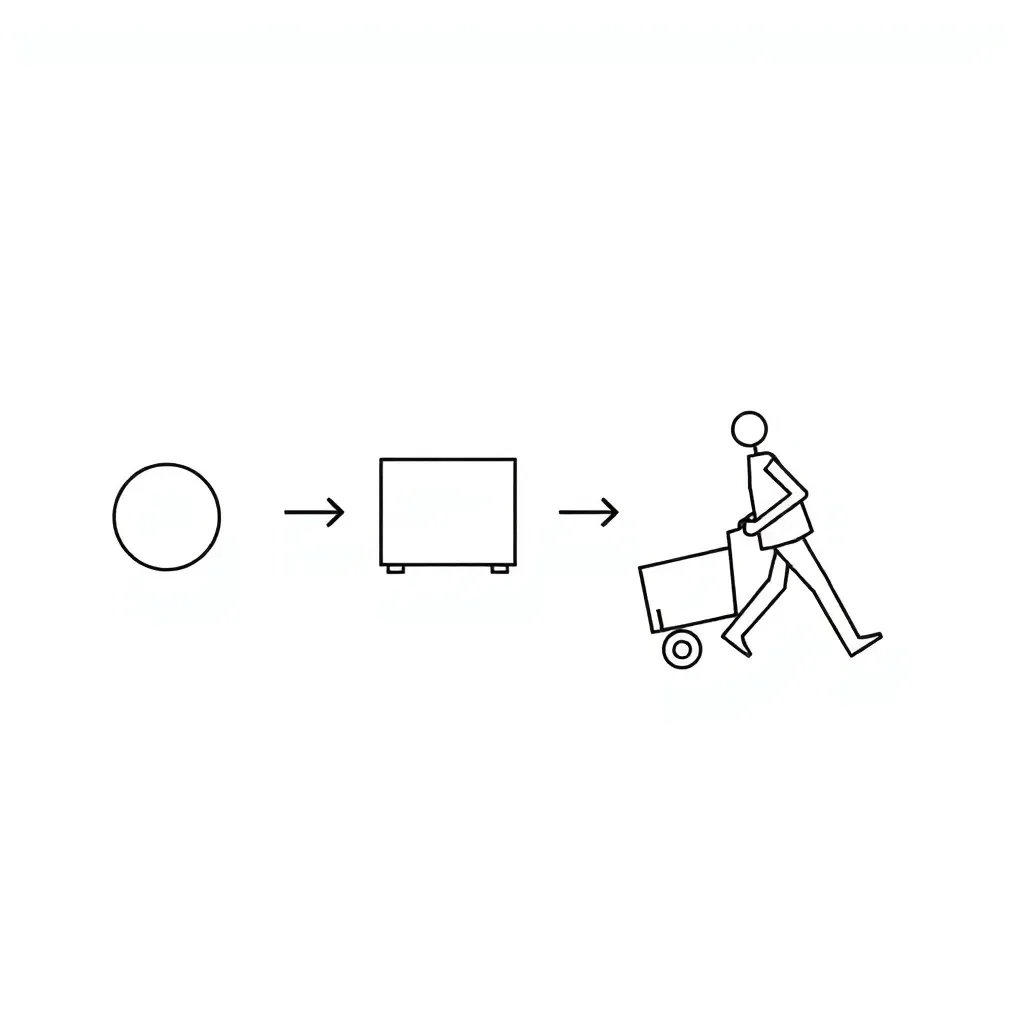 Newton's Laws experiment illustration