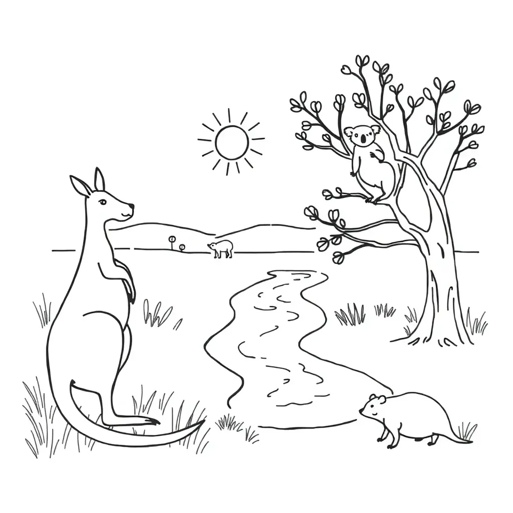 Children reading books illustration