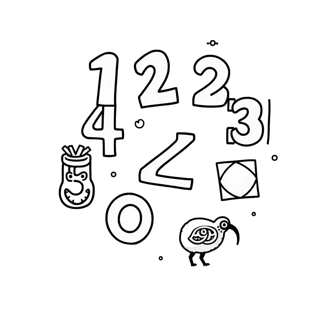 Numicon shapes illustration